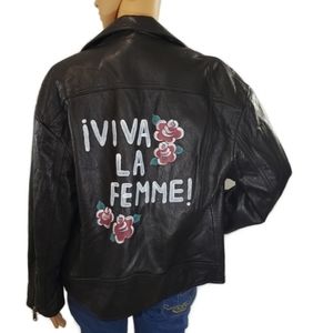 Joie Lambskin Leather Moto Jacket